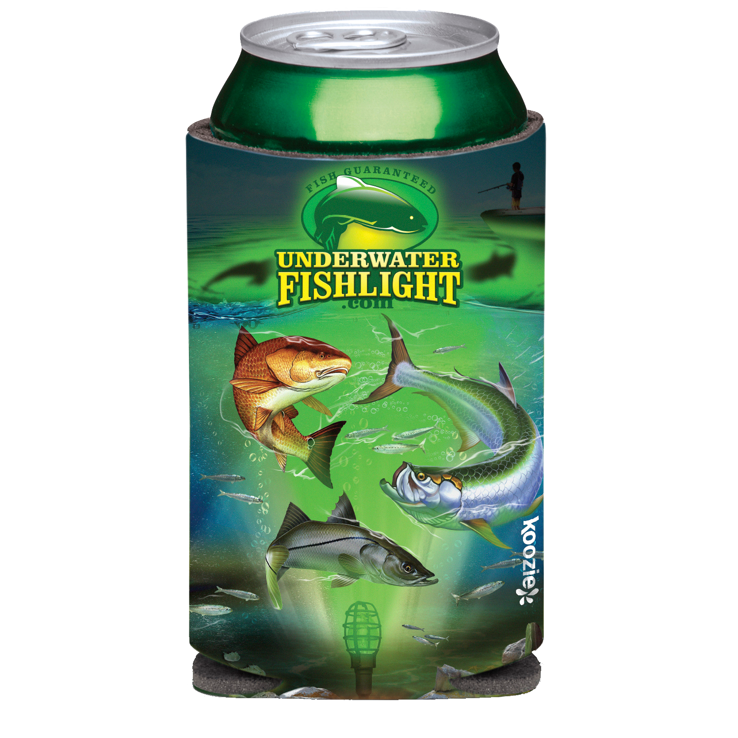 Underwater Fish Light Koozie